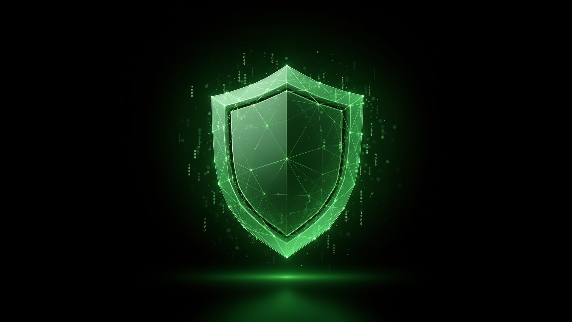 Dephiant cybersecurity shield illustration